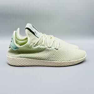 Adidas Shoes Mens 9.5 Green Originals Pharrell Williams Mesh Tennis Hu Sneakers